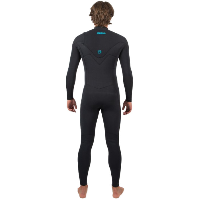 2024 Gul Mens Flexor Recore 3/2mm Chest Zip GBS Wetsuit FX1214-C2 - Black